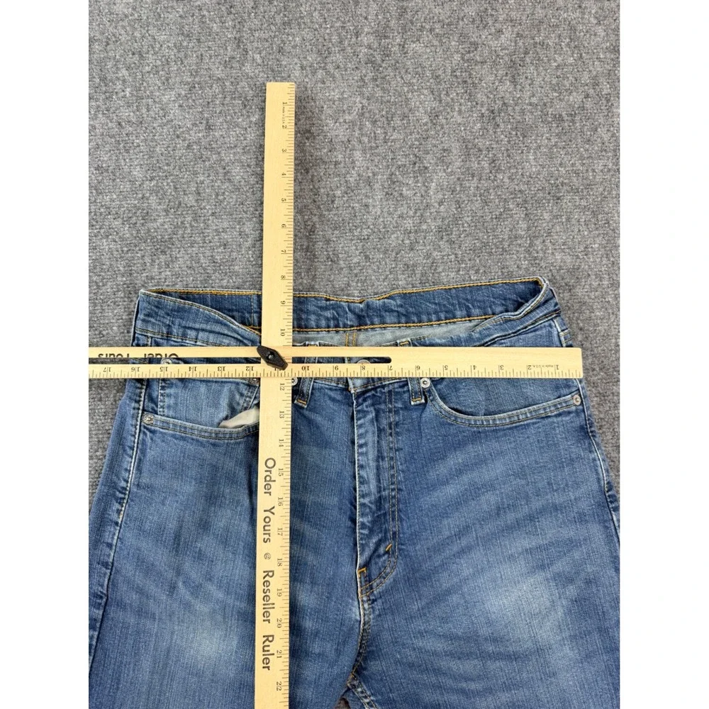 Levis 505 Regular Fit Straight Leg Blue Denim Jeans Mens W34 L36 00505-1064‎